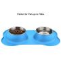 URPOWER Dog Bowls Stainless Steel Dog Bowl with No Spill Non-Skid Silicone Mat 53 oz Feeder Bowls Pet Bowl for Dogs Cats and Pets