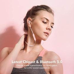 Boltune Wireless Headphones, Bluetooth V5.0 IPX7 Waterproof 16 Hours Playtime Bluetooth Headphones, with Magnetic Connection, Sports Earbuds for Running Built-in Mic