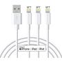 Marchpower Lightning Cable MFi Certified iPhone Cable 3Pack 6ft Lightning to USB Cable for iPhone 11 Pro Max Xs Max X 8Plus 7Plus 6S iPad iPod White