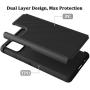Dahkoiz Samsung Galaxy A71 5G Case, Sturdy Durable Armor Defender Cover Samsung A71 5G Case Dual Layer Hybrid Protective Phone Cases for Samsung Galaxy A71 5G, Black