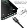 [2020 Upgraded] UNBREAKcable iPhone Charger Cable 3.3ft - [C89 Apple MFI Certified] Nylon Braided USB Fast Charging Cord Lightning Cable for iPhone 11 Pro Xs Max XR X 8 7 6s 6 SE iPad iPod - Black