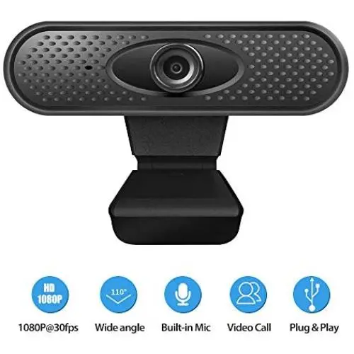 1080P Full hd Webcam with Mic PC Camera for Video Calling & Recording Video Conference/Online Teaching/Business Meeting Compatible with Computer Desktop Laptop MacBook for Windows Android iOS 1080P Full hd Webcam with Mic PC Camera for Video Calling & Recording Video Conference/Online Teaching/Business Meeting Compatible with Computer Desktop Laptop MacBook for Windows Android iOS