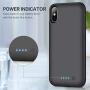 HHETP Battery Case for iPhone Xs Max Newest【7800mAh】 Protective Rechargeable Charging Case for iPhone Xs Max External Battery Pack for Apple iPhone Xs Max Portable Charger Case [ 6.5 inch ]-Black