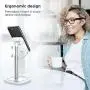 JOYROOM Cell Phone Stand, Adjustable Phone Holder Stand for Desk, Universal Desktop Phone/Tablet Stand Compatible with iPhone 11 Pro XS Max X 8 7 6S Plus Samsung Galaxy S10 S9 & Tablets (White) JOYROOM Cell Phone Stand, Adjustable Phone Holder Stand for Desk, Universal Desktop Phone/Tablet Stand Compatible with iPhone 11 Pro XS Max X 8 7 6S Plus Samsung Galaxy S10 S9 & Tablets (White)