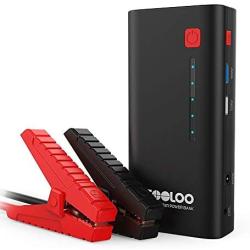 GOOLOO 1200A Peak 18000mAh SuperSafe Car Jump Starter with USB Quick Charge 3.0 (Up to 7.0L Gas or 5.5L Diesel Engine), 12V Portable Power Pack Auto Battery Booster Phone Charger Built-in LED Light