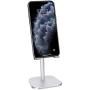 ATUMTEK Universal Cell Phone Stand, Solid Aluminium Alloy Adjustable Desktop Stand Holder for iPhone 11/11 Pro/XS Max/XR/XS/X/8/7 Plus, iPad, Samsung, Switch, All Tablets and Smartphones - Silver