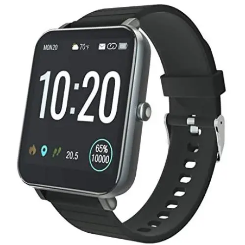 YIRSUR Smart Watch, Always-on 1.5" Large High Definition Touch Screen, Fitness Tracker Heart Rate Recorder Step Counter and Sleep Monitor, IP68 Waterproof, Sync Message for Android & iOS (Black) YIRSUR Smart Watch, Always-on 1.5" Large High Definition Touch Screen, Fitness Tracker Heart Rate Recorder Step Counter and Sleep Monitor, IP68 Waterproof, Sync Message for Android & iOS (Black)