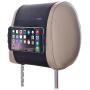 Car Mount TFY Universal Car Headrest Mount Holder with Silicon Holding Net Compatible with Both 4.5-6 Inch Phones and 7-10.5 Inch Tablets