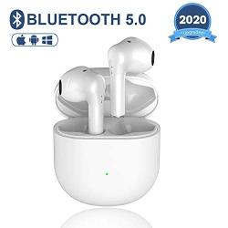 Wireless Earbuds Bluetooth 5.0 Earbud Headphones, IPX5 Waterproof Headphones 3D Noise Canceling Headphones in-ear Headphones with Fast Charging Case for iPhone / Android / Apple Airpods