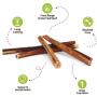 Nature Gnaws Extra Thin Bully Sticks for Dogs - Premium Natural Beef Bones - Long Lasting Dog Chew Treats for Small Dogs & Puppies - Rawhide Free - 6 Inch