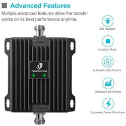 Cell Phone Signal Booster for Home and Office - 65dB Dual Band 700MHz Cell Phone Repeater Boost 4G Data and Volte - Support All Cellulars on Band 12/17/13