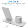Wireless Charger, 3 in 1 Wireless Charging Station for Apple Watch and iPhone Airpods, Wireless Charging Stand Compatible for Apple iPhone X/XS/XR/Xs Max/8/8 Plus Apple Watch Series 4 3 2 1 Airpods