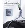AINOPE Android Micro USB Cable Charger 2 Pack 6.6FT for Samsung Galaxy S7 Charging Cable, Phone Charger Cord Compatible with Samsung Galaxy S6,J7 Edge Kindle Note 5 Durable Nylon Material (Grey)