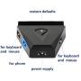 YDFXWXZ Game Controller for iOS 9 Above Quick-Aiming PC,Adapter Plug and Play Mobile Phone PUBG Gaming Keyboard Mouse Converter-a