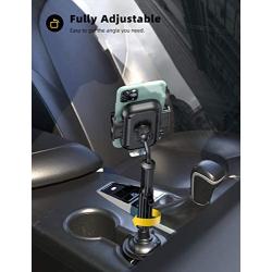 Car Cup Holder Phone Mount - Cell Phone Cupholder Cradle with Extendable and Adjustable Arm, Compatible with iPhone 11 Pro Xs Max XR X 8 7 6 Plus, 4-6.5 Smart Phones