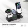 Wireless Charger Stand, CEREECOO 4 in 1 Wireless Charging Station Dock Compatible with iPhone 11/11pro/Xr/Xs/X/Max/8/8Plus/7/6/6s/5 Apple Watch5/4/3 AirPods/Airpods Pro (iWatch Charger Required)