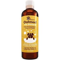 Dog Shampoo for Dry Itchy Skin - Colloidal Oatmeal Dog Shampoo for Smelly Dogs and Moisturizing Body Wash for Puppy Supplies and Dog Itching Relief - Hypoallergenic Dog Shampoo Pet Odor Eliminator