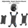 Ando Bike Phone Mount Holder 360 Rotation iPhone Android Galaxy GPS Smart Devices 3.5/7.0 Inches Fits Handlebars Strollers Scooters Mountain Bikes Moped ATV/Bike Accessories/Bonus Gift Included