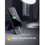 Lamicall Adjustable Cell Phone Stand - Foldable Portable Holder Cradle for Desk, Desktop Charging Dock Compatible with iPhone 11 Pro XS Max XR X 8 7 6S Plus Galaxy S10 S9 S8 Smartphones Black Lamicall Adjustable Cell Phone Stand - Foldable Portable Holder Cradle for Desk, Desktop Charging Dock Compatible with iPhone 11 Pro XS Max XR X 8 7 6S Plus Galaxy S10 S9 S8 Smartphones Black