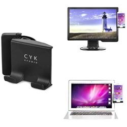 Mobile Phone Holder, That Clip on Monitor for Laptop or Desktop Within 25mm Thickness, Cell Phone Stand Smart Phone Dock Mobile mounts Phone Clip for Universal Computer Display, Cell Phone mounts