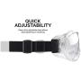 Neiko 53875B Protective Safety Goggles Eyewear with Wide-Vision, ANSI Z87.1 Approved | Adjustable & Lightweight
