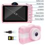 Joytrip Kids Digital Camera 3.5 Inch Screen Mini Rechargeable Toy Camera Gifts for Kid Boys & Girls Ages 4-12 Child Selfie Camera Camcorder(Pink) …