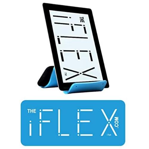 iFLEX Cell Phone Stand and Tablet Stand for Air Travel, Work and Home – This Flexible Phone Holder is The Perfect iPhone Stand and Holds Any Mobile Device – Non-Slip Grip, Strong and Durable
