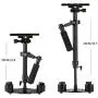 SUTEFOTO S40 Handheld Stabilizer Steadicam Pro Version for Camera Video DV DSLR Nikon Canon, Sony, Panasonic with Quick Release Plate (Black)