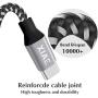 USB C Cable,XIAE 5Pack (3/3/6/6/10FT) Nylon Braided Fast Charging Cable Aluminum Housing Compatible with Samsung Galaxy S10 S9 Note 9 8 S8 Plus,LG V30 V20 G6,Google Pixel,Huawei P30/P20-Black&White