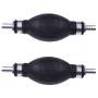 NAVARME 2Pcs 3/8"(10mm) Rubber Metal One Way Valve Fuel Pump Line Hose Hand Primer Bulb for Car Marine Boat 3/8 9001080A
