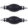 NAVARME 2Pcs 3/8"(10mm) Rubber Metal One Way Valve Fuel Pump Line Hose Hand Primer Bulb for Car Marine Boat 3/8 9001080A
