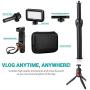 Movo Smartphone Video Rig Kit V7+ with Tripod, Grip Rig, Pro Stereo Microphone, LED Light and Remote - YouTube Equipment for iPhone 5, 5C, 5S, 6, 6S, 7, 8, X, XS, XS Max, 11, 11 Pro, Samsung Galaxy