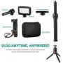 Movo Smartphone Video Rig Kit V7+ with Tripod, Grip Rig, Pro Stereo Microphone, LED Light and Remote - YouTube Equipment for iPhone 5, 5C, 5S, 6, 6S, 7, 8, X, XS, XS Max, 11, 11 Pro, Samsung Galaxy Movo Smartphone Video Rig Kit V7+ with Tripod, Grip Rig, Pro Stereo Microphone, LED Light and Remote - YouTube Equipment for iPhone 5, 5C, 5S, 6, 6S, 7, 8, X, XS, XS Max, 11, 11 Pro, Samsung Galaxy
