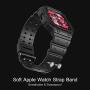 Compatible for Apple Watch Band 44mm 42mm with Bumper Case, amBand Rugged Armor Men Bands for iWatch Series 5 3 4, Sport Military Protective Cases Protector Drop-proof Shockproof Black