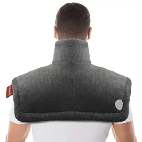 Heating Pad for Neck and Shoulders Pain Relief, Comfytemp 20"x24" Electric Heated Neck Wrap for Upper Back with Auto Off, 3 Heat Settings, Flannel, Moist Heat Therapy for Cramps - Machine Washable Heating Pad for Neck and Shoulders Pain Relief, Comfytemp 20"x24" Electric Heated Neck Wrap for Upper Back with Auto Off, 3 Heat Settings, Flannel, Moist Heat Therapy for Cramps - Machine Washable