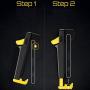 Bounabay Capair Mapping Mobile Gaming Trigger Gamepad Trigger for Android & iOS Phones - a Pair (Renewed)