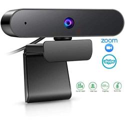 Webcam with Microphone,EAUOH HD 1080P(30fps) Streaming Webcam for Desktop Laptop/PC, Fixed Focus Web Conference Camera for Video Calling,Recording,Online Course and Gaming