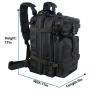 X&X Hiking Daypacks Hydration Pack Tactical Backpack Waterproof for Outdoor Travel Camping School (Bladder no Included)