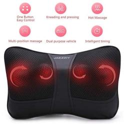 Shiatsu Back and Neck Massager-Deep Tissue Kneading Massage for Lower Back, Neck, Shoulder, Leg, Foot, Calf - Use at Home and Car,Unique Gifts for Men, Women