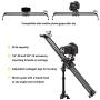 GVM Camera Slider,31”/80cm Adjustable Carbon Fiber Dolly Rail Track Stabilizer Sturdy Video Shot Slider with 6 Bearings for DSLR Camera DV Video Movie and Photography