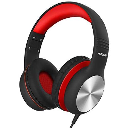Mpow CH6 Pro Kids Headphones Over-Ear with Microphone and Volume Limited 85dB/94dB, Wired Headphone for Teens Girls Boys, HD Stereo Headset w/Sharing Function, Foldable Headset for School/PC/Cellphone