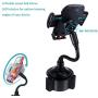 Cell Phone Cup Holder for Car, Tonda Adjustable Car Cup Holder Phone Mount Gooseneck Cup Holder for iPhone 11 Pro Xs Xr X 8 Plus Samsung Galaxy S10 S9 S8 S7 Note 9 8 (Black)