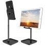 Cell Phone Stand for Desk,Height Angle Adjustable Phone Stand,Deep Dream Desktop Sturdy Aluminum Metal Phone Holder,Compatible with iPhone/iPad/Kindle/Mobile Phone/Tablet,4-13in