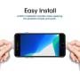 amFilm Glass Screen Protector for iPhone SE 2020, iPhone 8, 7, 6S, 6 (4.7")(2 Pack) Halo Free Tempered Glass Screen Protector (2020)