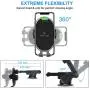 Wireless Car Charger Mount, Sensor Auto Clamping 10W Fast Charging Air Vent Phone Holder Compatible with iPhone 11/11ProMax/Xs/Max/XS/XR/X/8, Samsung S10/S9/S9+/S8/S8+ by Mekkoz (Black) Wireless Car Charger Mount, Sensor Auto Clamping 10W Fast Charging Air Vent Phone Holder Compatible with iPhone 11/11ProMax/Xs/Max/XS/XR/X/8, Samsung S10/S9/S9+/S8/S8+ by Mekkoz (Black)