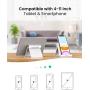 UGREEN Tablet Stand Holder Adjustable Compatible for iPad 10.2 2019, iPad Pro 11 Inch 2020, iPad 9.7 2018, iPad Mini 5 4 3 2, iPad Air, Nintendo Switch, iPhone 11 Pro Max SE XS XR X 8 Plus 7 6 (White)