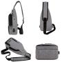 Peicees Travel Gym Bike Sling Bag Shoulder Backpack Daypack w/USB Charging Port