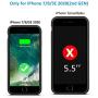 U-good Battery Case for iPhone 7/8/SE 2020(2nd Generation),Ultra Slim/Lightweight 3200mAh Charging Case Rechargeable Extended Battery Pack Charger Case for iPhone 7/8/SE 2020(4.7 inch) (Black)