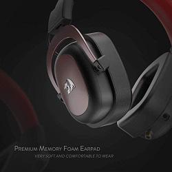 Redragon H510 Zeus Wired Gaming Headset - 7.1 Surround Sound - Memory Foam Ear Pads - 53MM Drivers - Detachable Microphone - Multi Platform Headphone - Works with PC/PS4 & Xbox One, Nintendo Switch