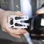 Lever Gear Toolcard Pro - 40 in 1 Credit Card Multitool. Slim, Minimalist Survival Card Wallet Tool Card. TSA Approved Multitool. (Silver no Clip)
